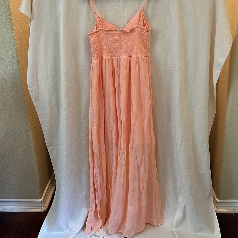 Lauren Conrad Pink/Salmon Maxi Dress. Size L. - Picture 7 of 14
